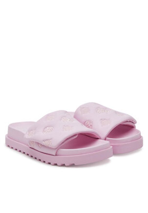 Guess Klapki FLJFA2ELE19 Różowy. Kolor: różowy. Materiał: skóra