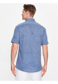Lindbergh Koszula 30-203345A Niebieski Slim Fit. Kolor: niebieski. Materiał: bawełna, len #5