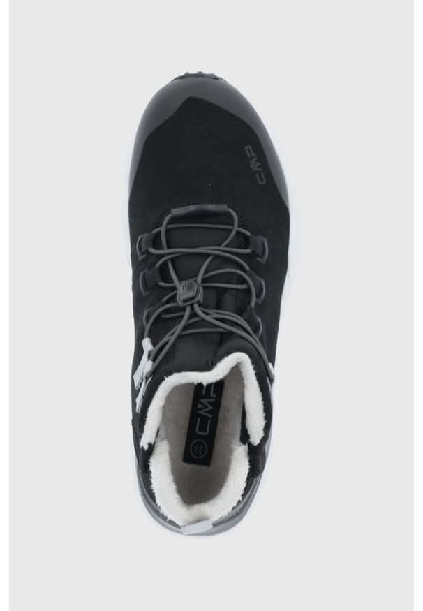 CMP - Buty zamszowe Yumala. Nosek buta: okrągły. Kolor: czarny. Materiał: zamsz