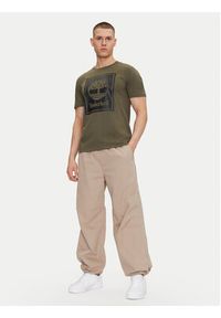 Timberland T-Shirt TB0A5WQQ Zielony Regular Fit. Kolor: zielony. Materiał: bawełna