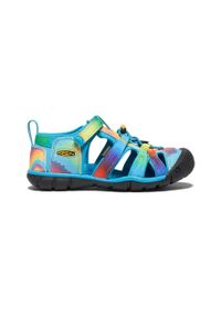 keen - Dziecięce sandały na wędrówki Keen Seacamp II CNX. Kolor: niebieski. Materiał: syntetyk, materiał. Sport: turystyka piesza #1