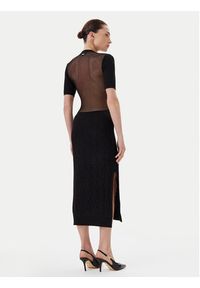 Armani Exchange Sukienka dzianinowa XW000581 AF12875 FC043 Czarny Slim Fit. Kolor: czarny. Materiał: syntetyk #3