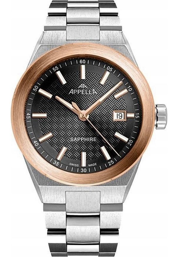 Acappella - Zegarek męski Appella L70015.R116Q srebrny. Kolor: srebrny