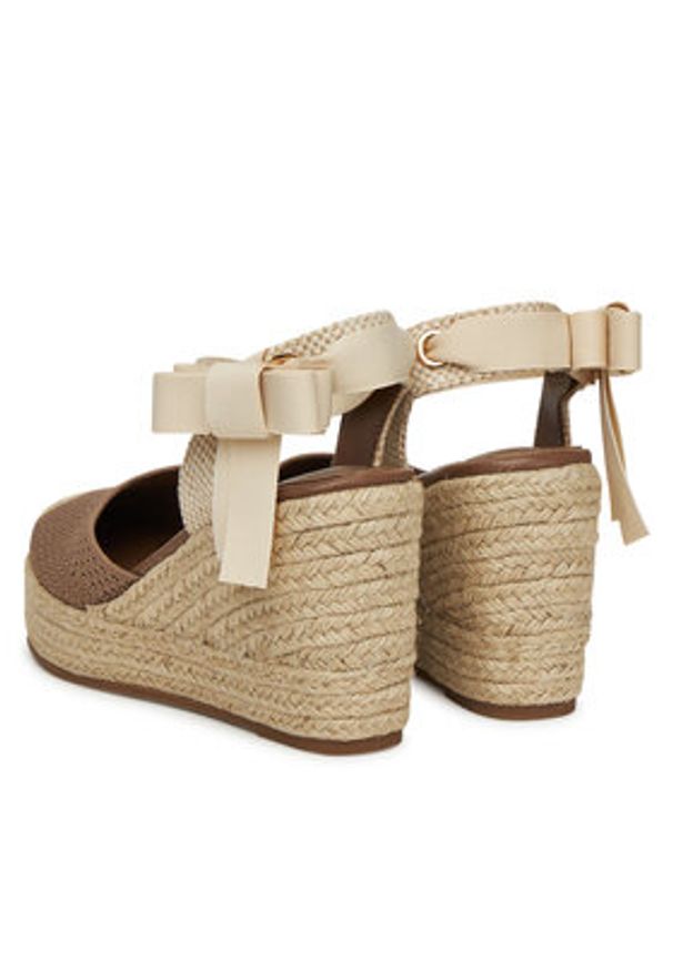 DeeZee Espadryle WS2509-001 Beżowy. Kolor: beżowy. Materiał: materiał