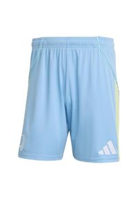 Adidas - Wyjazdowe szorty Juventusu 25/26. Kolor: niebieski. Sezon: lato. Sport: piłka nożna