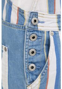 Pepe Jeans ogrodniczki jeansowe Abby. Okazja: na co dzień. Kolor: niebieski. Styl: casual #4