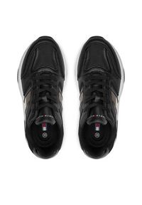 TOMMY HILFIGER - Tommy Hilfiger Sneakersy T3A9-33550-1697X399 S Czarny. Kolor: czarny. Materiał: materiał #3