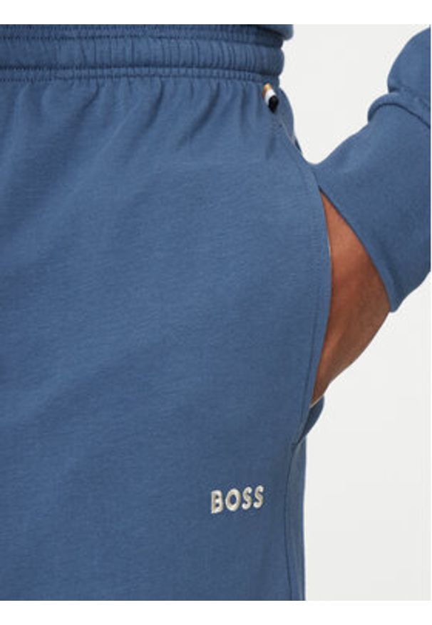 BOSS Szorty sportowe Mix&Match 50515314 Niebieski Regular Fit. Kolor: niebieski. Materiał: bawełna. Styl: sportowy