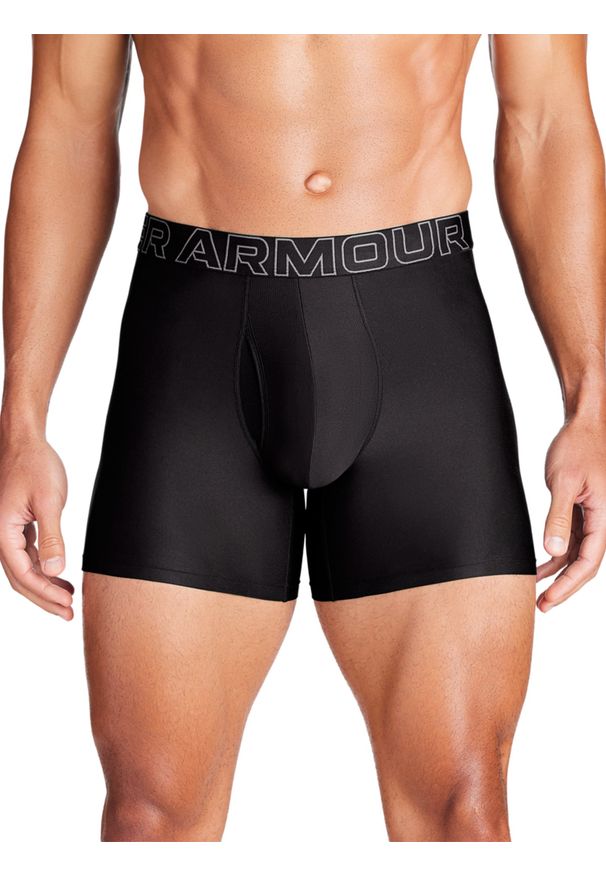 Bielizna treningowa (3-pack) męska Under Armour M UA Perf Tech 6in - czarna. Kolor: czarny. Materiał: materiał