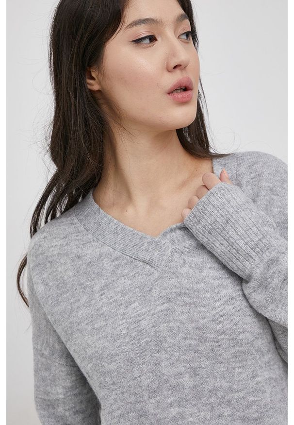 Tom Tailor Sweter damski kolor szary. Kolor: szary. Materiał: dzianina