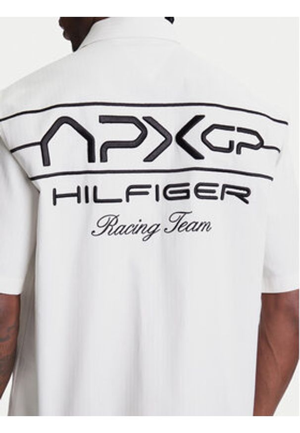 TOMMY HILFIGER - Tommy Hilfiger Koszula F1 Movie Mechanics MW0MW41476 Écru Boxy Fit. Materiał: bawełna