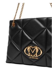 Love Moschino - LOVE MOSCHINO Torebka JC4040PP0NLC0000 Czarny. Kolor: czarny. Materiał: skórzane #4