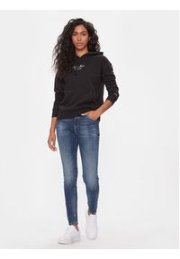 Tommy Jeans Bluza Essential Logo 2+ DW0DW16406 Czarny Boxy Fit. Kolor: czarny. Materiał: bawełna, syntetyk