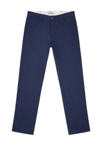 Wrangler - WRANGLER GREENSBORO MĘSKIE SPODNIE MATERIAŁOWE CHINO CHINOSY DARK NAVY 112350802 W15Q018200 #6