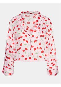 Hunkemöller Koszulka piżamowa 205059 Różowy Relaxed Fit. Kolor: różowy. Materiał: wiskoza