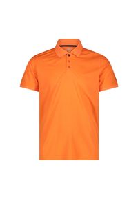 Polo CMP. Typ kołnierza: polo. Kolor: pomarańczowy. Materiał: tkanina #1