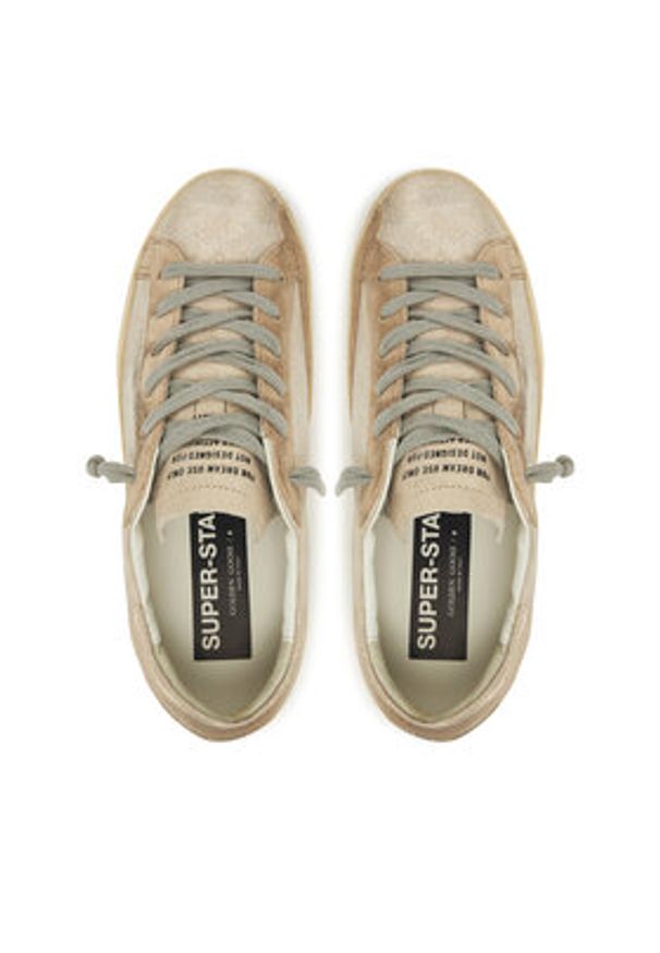 GOLDEN GOOSE Sneakersy GWF00105.F007506.65132 Beżowy. Kolor: beżowy. Materiał: zamsz, skóra