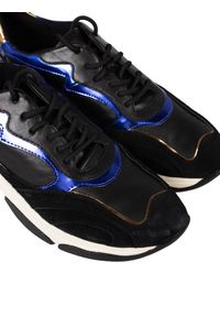 Geox Sneakersy "Kirya B" | D92BPB08522 | Kobieta | Czarny. Nosek buta: okrągły. Kolor: czarny. Materiał: skóra ekologiczna. Wzór: aplikacja #5