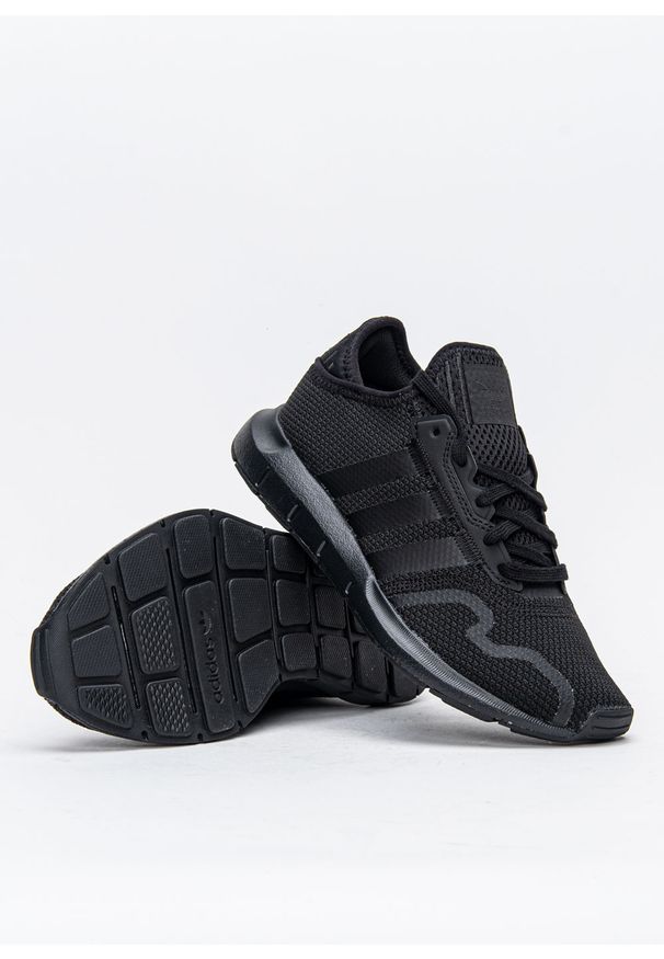 Buty sportowe dziecięce Adidas Swift Run X J (FY2153). Okazja: na co dzień. Kolor: czarny. Materiał: zamsz. Szerokość cholewki: normalna. Wzór: aplikacja. Sezon: lato. Sport: bieganie