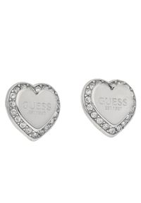 Guess Kolczyki JUBE01 427JW Srebrny. Materiał: metalowe. Kolor: srebrny