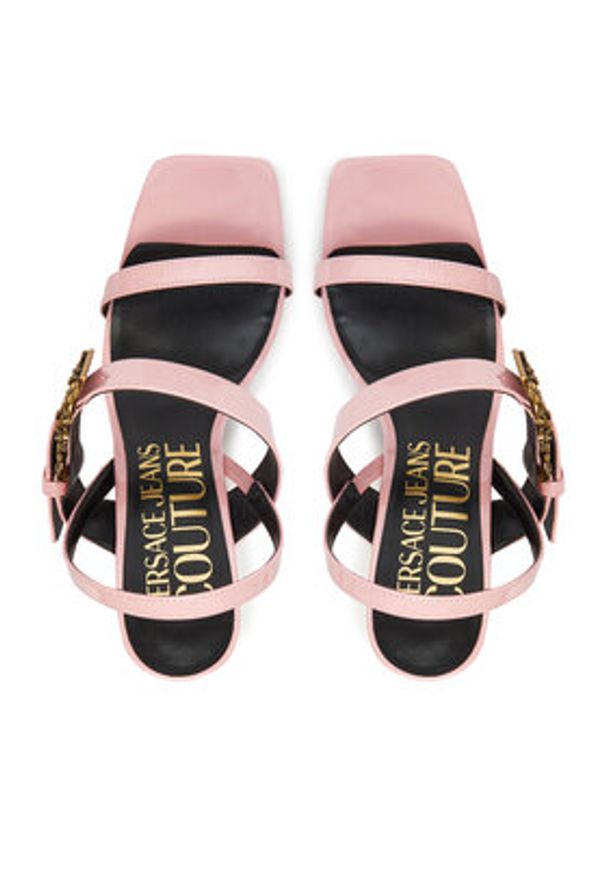 Versace Jeans Couture Sandały 78VA3S71 Różowy. Kolor: różowy. Materiał: skóra