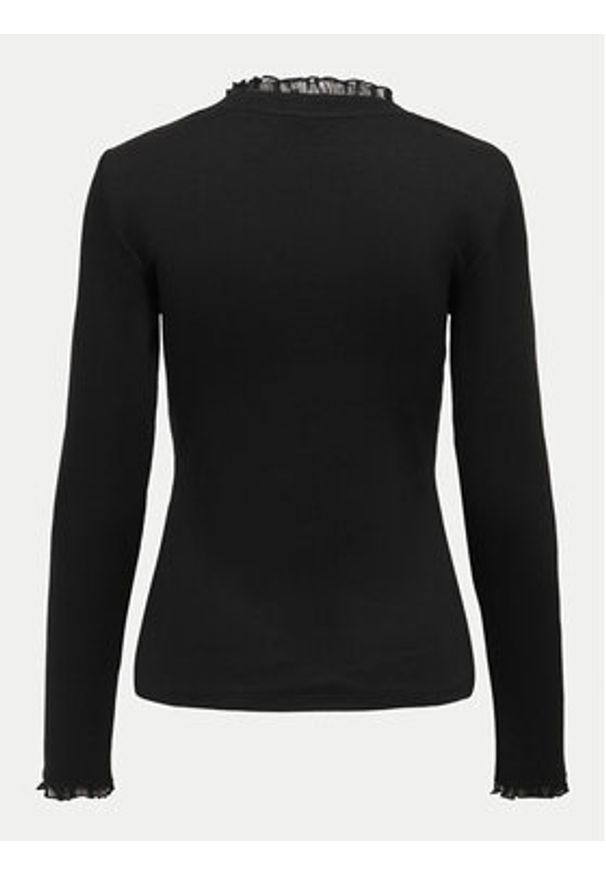 only - ONLY Bluzka Leslie 15277888 Czarny Regular Fit. Kolor: czarny. Materiał: bawełna