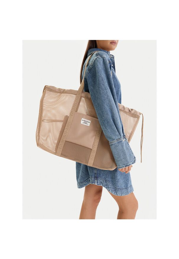 Torebka Guess Jeans. Kolor: brązowy