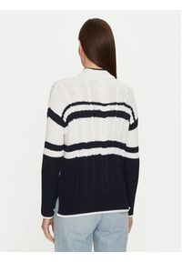 U.S. Polo Assn. Sweter WUP1099 Granatowy Relaxed Fit. Typ kołnierza: polo. Kolor: niebieski. Materiał: bawełna #2