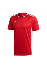Adidas - Koszulka piłkarska męska adidas Entrada 18 Jersey. Kolor: czerwony, biały, wielokolorowy. Materiał: jersey. Sport: piłka nożna