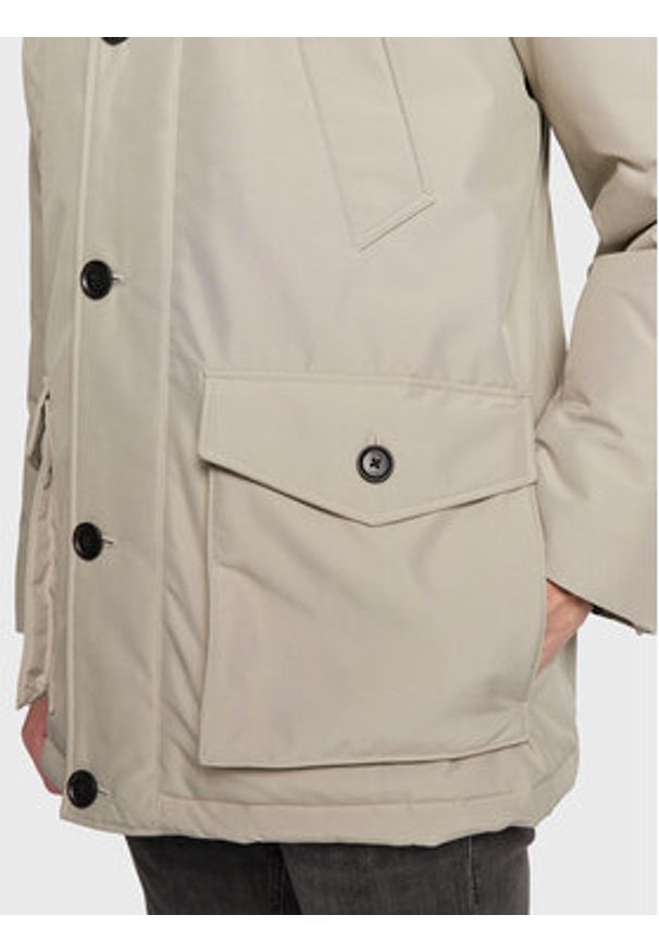 BOSS - Boss Kurtka zimowa Osiass 50477966 Beżowy Regular Fit. Kolor: beżowy. Materiał: syntetyk. Sezon: zima