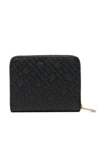 TOMMY HILFIGER - Tommy Hilfiger Portfel Med Za W/Flap Mono AW0AW18035 Czarny. Kolor: czarny. Materiał: skóra #4