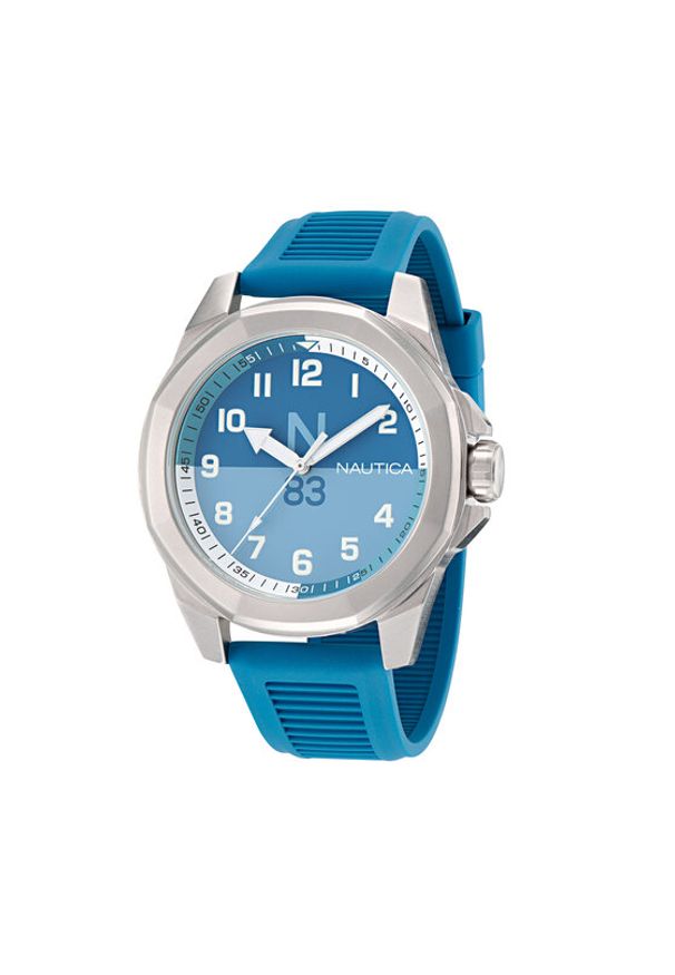 Nautica Zegarek NAPTBS402 Niebieski. Kolor: niebieski. Materiał: syntetyk