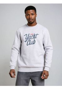 Sinsay - Bluza crewneck z napisem - szary. Kolor: szary. Wzór: napisy