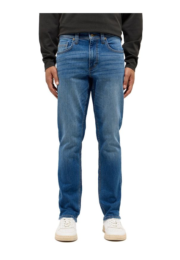 Męskie Spodnie jeansowe Mustang Style Washington Straight Denim Blue 1015885 5000 502
