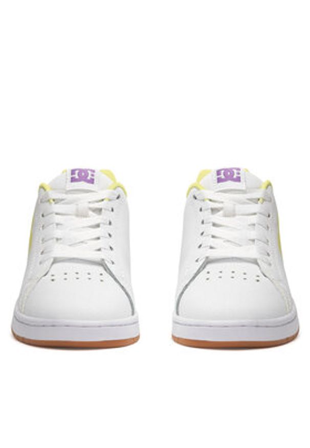 DC Shoes Sneakersy GAVELER ADJS700082-HPO Biały. Kolor: biały. Materiał: materiał