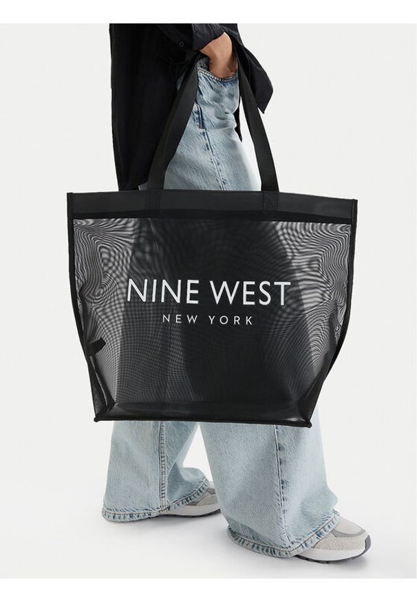 Nine West Torebka CEO-Eloura-LA374-4074 Czarny. Kolor: czarny