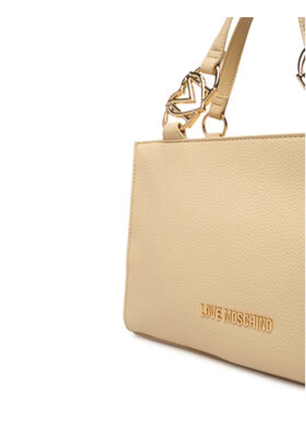 Love Moschino - LOVE MOSCHINO Torebka JC4006PP1OLB0129 Beżowy. Kolor: beżowy. Materiał: skórzane