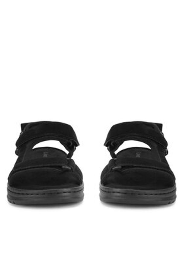 Lanetti Sandały TEREK-07 MBS Czarny. Kolor: czarny