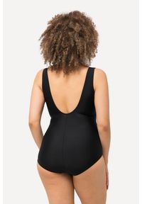 ULLA POPKEN - Damski Kostium kąpielowy cieniowanie miękkie miseczki. Kolekcja: plus size. Kolor: czarny. Materiał: elastan, poliamid, materiał