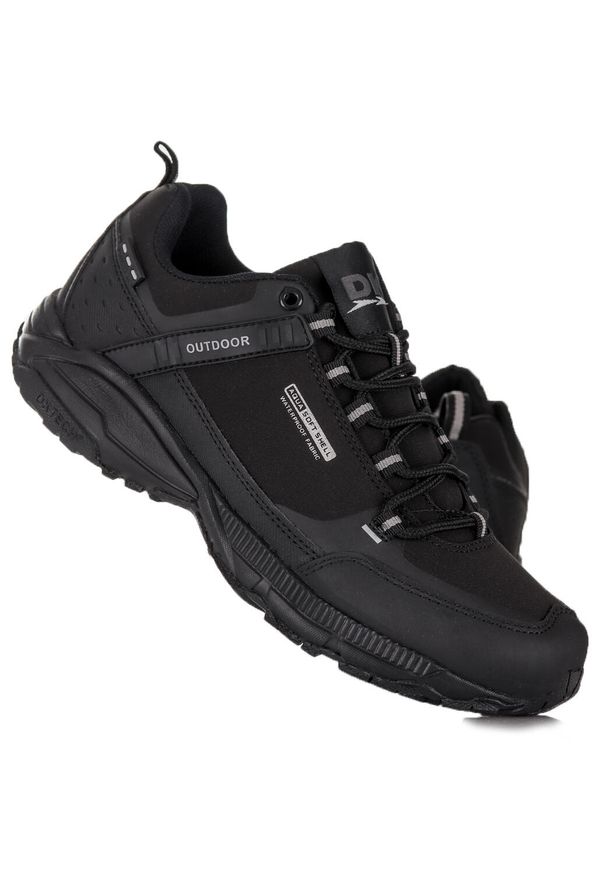 Buty męskie turystyczne trekkingowe DK PREDATOR BLK SOFTSHELL. Kolor: czarny. Materiał: softshell