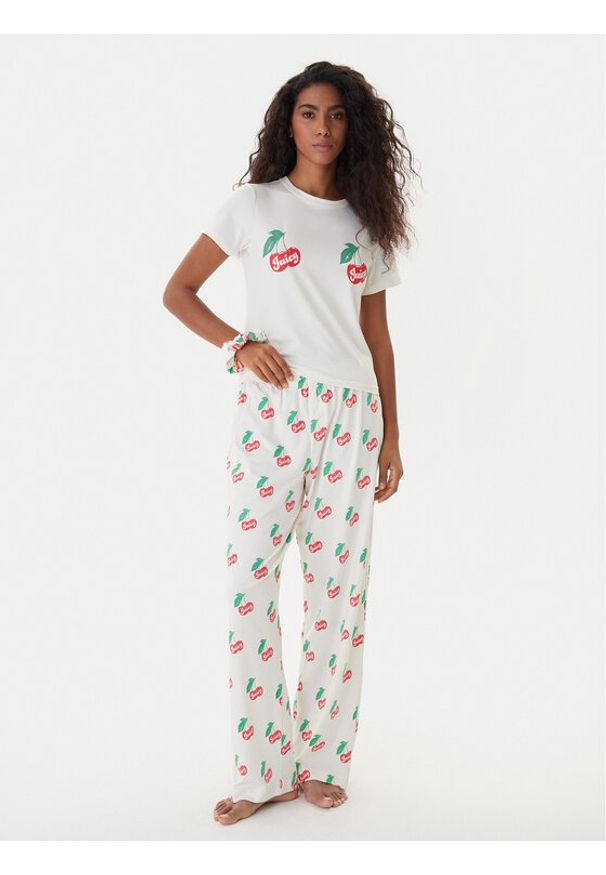 Juicy Couture Piżama JCLPJ225515 Écru Regular Fit. Materiał: syntetyk