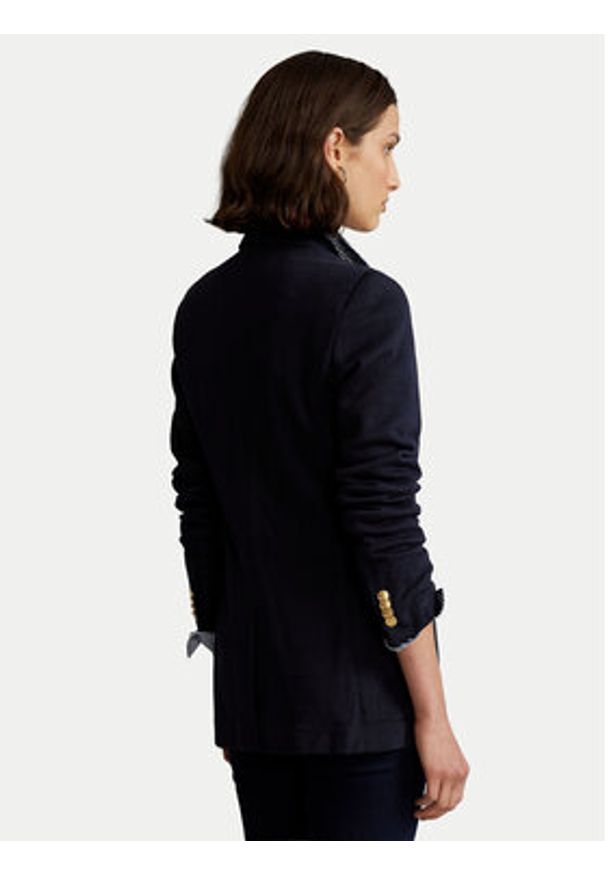 Polo Ralph Lauren Marynarka Blz 211795348002 Granatowy Slim Fit. Typ kołnierza: polo. Kolor: niebieski. Materiał: bawełna