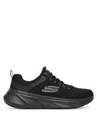 skechers - Skechers Buty do biegania Edgeride-Contention 232843/BBK Czarny. Kolor: czarny. Materiał: materiał #1