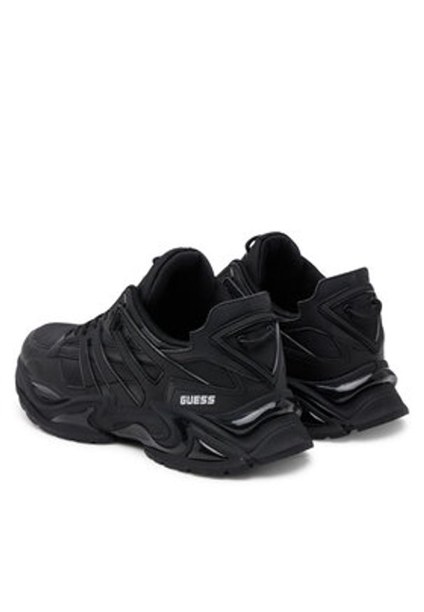 Guess Sneakersy FMFBEL ELE12 Czarny. Kolor: czarny. Materiał: skóra