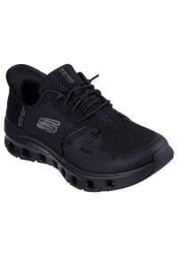 skechers - Adidasy Skechers Glide-step Pro, Kobiety. Okazja: na co dzień. Kolor: czarny. Materiał: syntetyk, tkanina