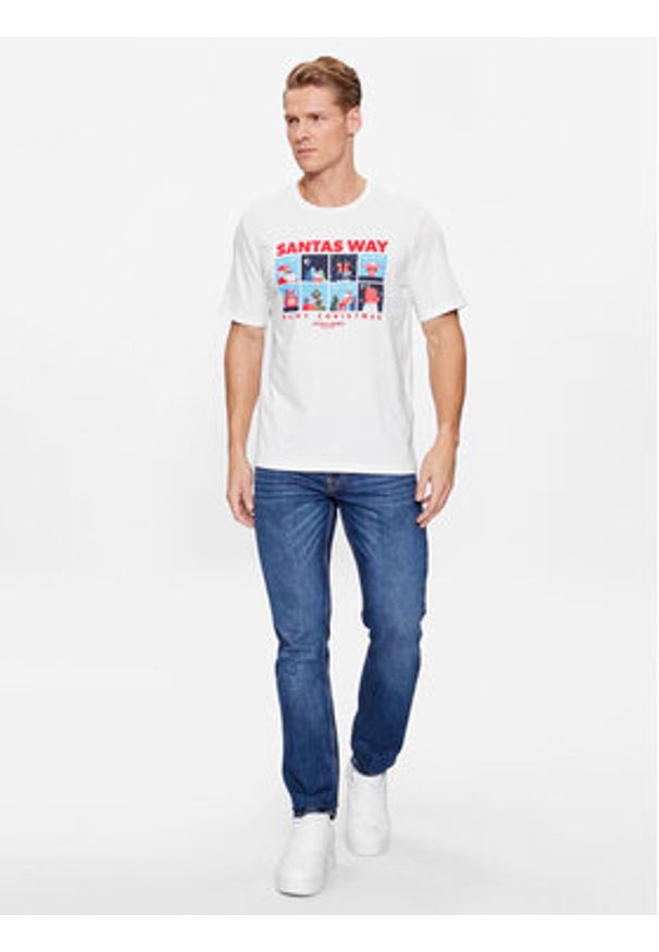 Jack & Jones - Jack&Jones T-Shirt 12246605 Biały Standard Fit. Kolor: biały. Materiał: bawełna