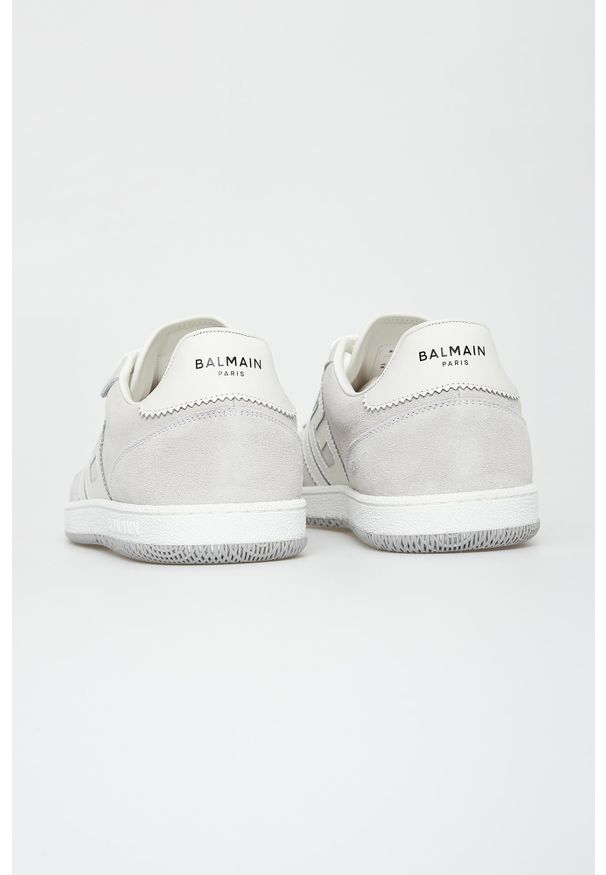 Balmain - Sneakersy męskie skórzane Swan BALMAIN. Materiał: skóra