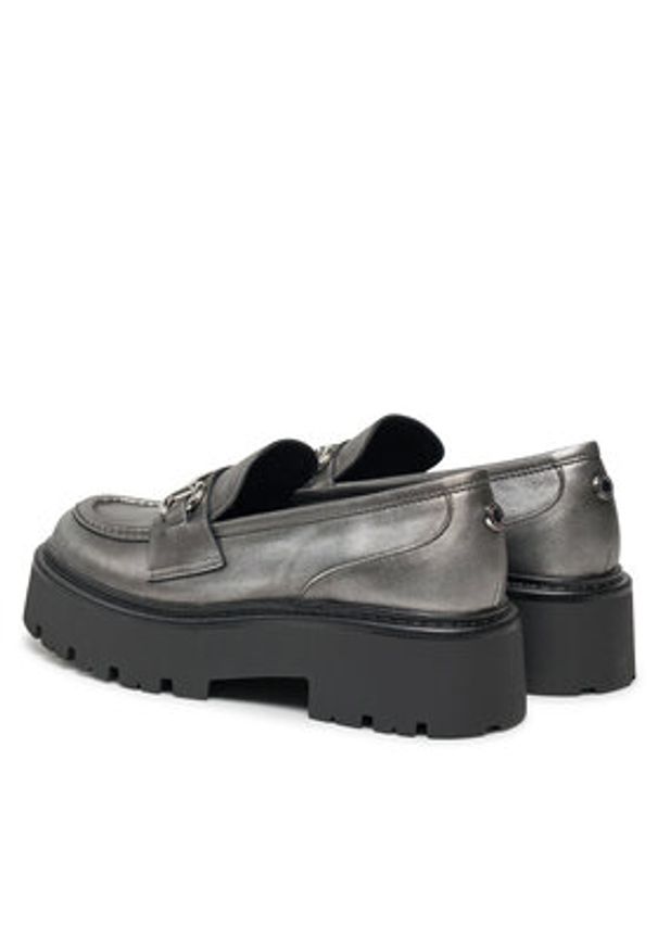 Steve Madden Loafersy Occupy SM11003276 Szary. Kolor: szary. Materiał: skóra