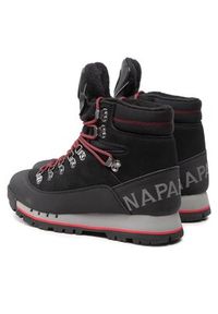 Napapijri Trapery Rock NP0A4H6Z0 Czarny. Kolor: czarny. Materiał: skóra, nubuk. Styl: rockowy #4