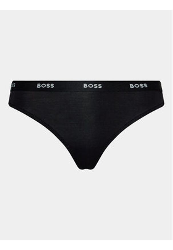 BOSS - Boss Stringi 50502752 Czarny. Kolor: czarny. Materiał: wiskoza
